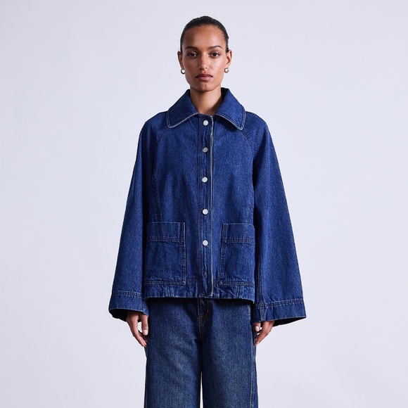 Apiece Apart Franke Swing Jacket in Tulum Wash, Small NWT - Picture 2 of 7